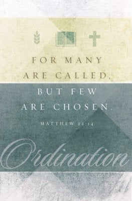 Bulletin-Ordination (Matthew 22:14 KJV) (Pack Of 100) (Pkg-100)