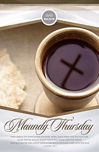 Bulletin-We Believe: He Loved Them Until The End (Maundy Thursday) (Pack Of 100)  (Pkg-100)