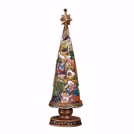 Ornament-Nativity Christmas Tree (5")
