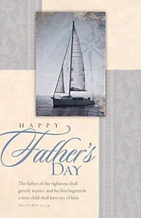 Bulletin-Happy Father's Day (Proverbs 23:24 KJV) (Pack Of 100)  (Pkg-100)