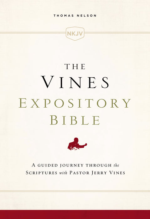 NKJV The Vines Expository Bible-Cloth Over Board