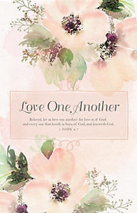 Bulletin-Wedding-Beloved Let Us Love One Another (1 John 4:7 KJV) (Pack Of 100) (Pkg-100)