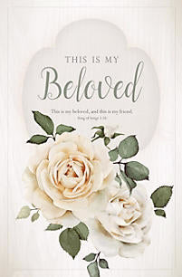 Bulletin-Wedding-This Is My Beloved (Song Of Songs 5:16 KJV) (Pack Of 100) (Pkg-100)
