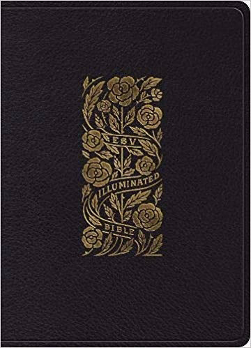 ESV Illuminated Bible-Art Journaling Edition-Black Top Grain Leather