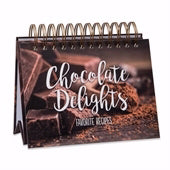 Easel Recipe Book-Chocolate Delights Favorite Recipes (24 Recipes & 24 Blank Recipe Cards)