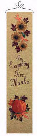 Bellpull-Tapestry-In Everything Give Thanks (9 x 41)