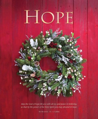 Bulletin-Hope (Romans 15:13 ESV) (Christmas)-Legal Size (Pack Of 100) (Pkg-100)
