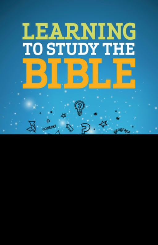 Learning To Study The Bible Student Journal