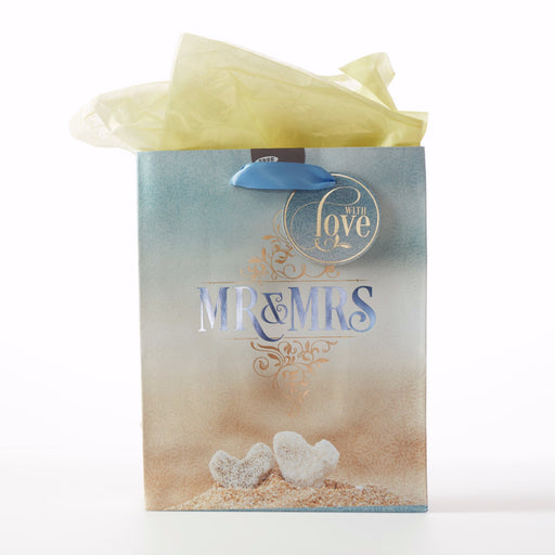 Gift Bag-Mr. And Mrs. w/Tag & Tissue-Medium