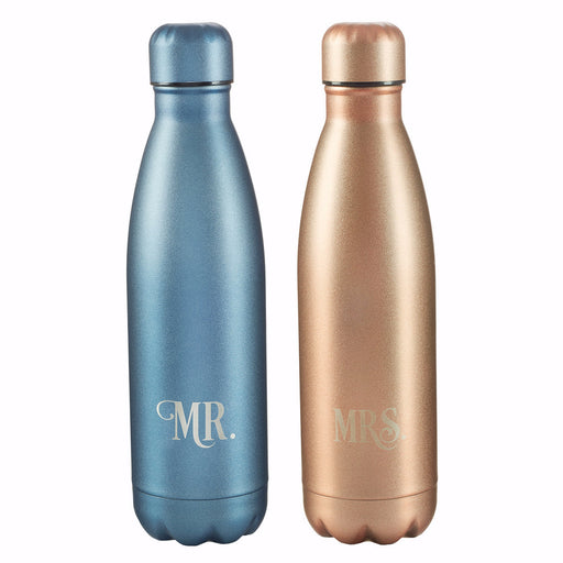 Water Bottle Set-Mr. And Mrs. (Set Of 2)
