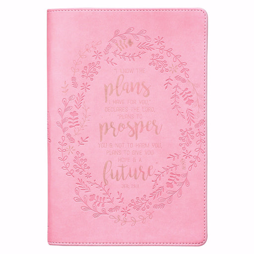 Journal-Classic LuxLeather-I Know The Plans-Pink