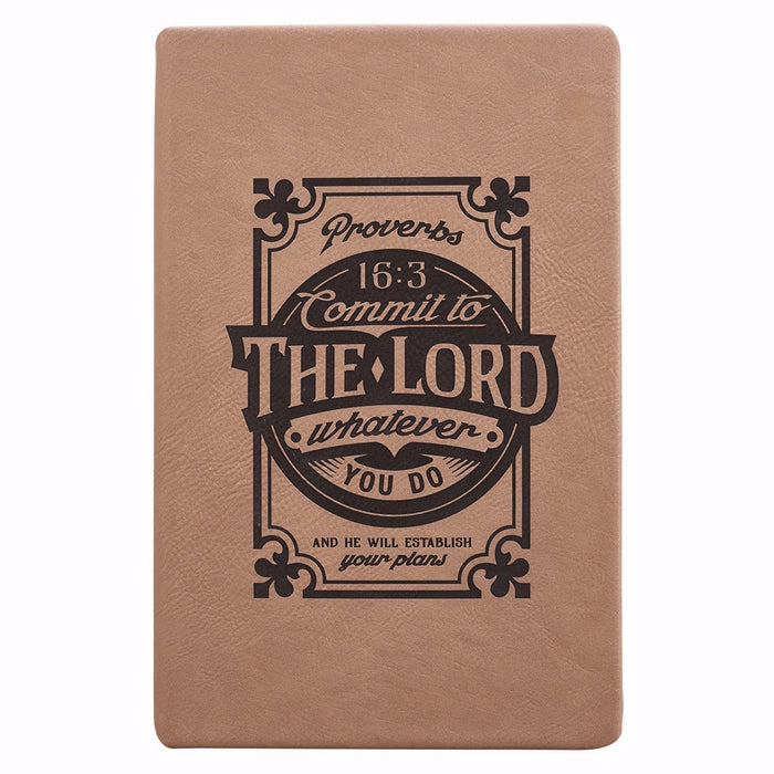 Journal-Laser Engraved-Commit To The Lord