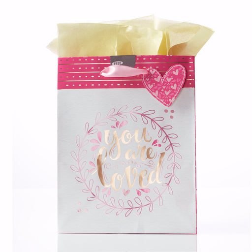 Gift Bag-You Are Loved w/Tag & Tissue-Medium