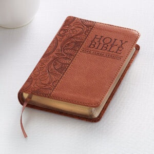 KJV Mini Pocket Bible-Tan LuxLeather