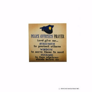 Sign-Police Officers Prayer Stitchery (12 x 12 x .