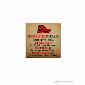 Sign-Firefighters Prayer Stitchery (12 x 12 x .75)