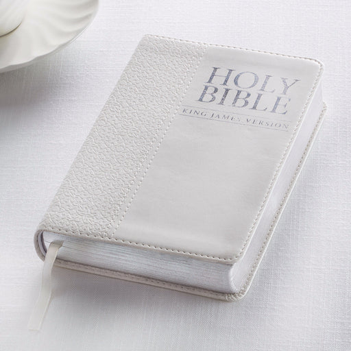 KJV Compact Bible-White LuxLeather