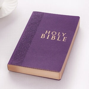 KJV Gift And Award Bible-Purple LuxLeather