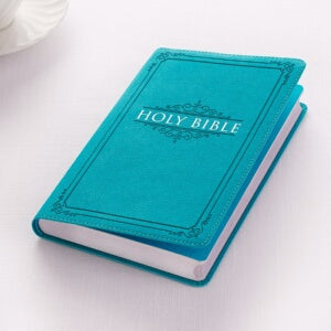 KJV Gift Edition Bible-Turquoise LuxLeather