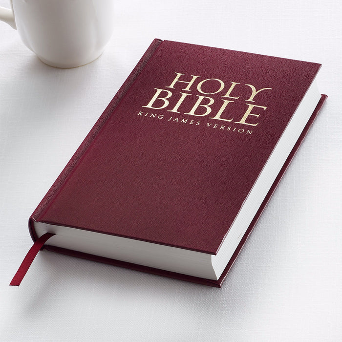 KJV Pew Bible-Burgundy Hardcover