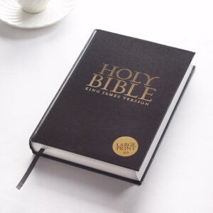 KJV Pew Bible/Large Print-Black Hardcover