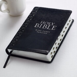 KJV Standard Size Gift Edition Bible-Black LuxLeat