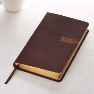 KJV Standard Size Gift Edition Bible-Brown LuxLeat