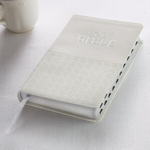 KJV Standard Size Gift Edition Bible-White LuxLeat