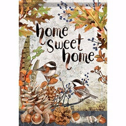 Flag-Garden-Sweet Chickadees (12.5 x 18)