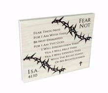 Wall Plaque-Cornered-Fear Not (22.5" x 18.25")