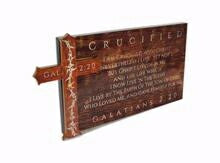 Wall Plaque-Mounted Thorn Cross-Crucified (24" x 1