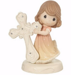Figurine-May Faith Guide You w/Cross (5.5")