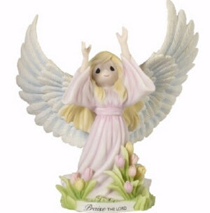 Figurine-"Praise The Lord" Inspirational Angel (4.