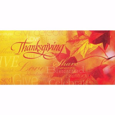 Offering Envelope-Words Of Thanksgiving (Pack Of 100) (Pkg-100)