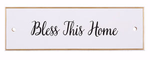 Plaque-Pure & Simple-Bless This Home (7.875 x 2.5