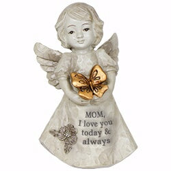 Mini Angel-Mom I Love You Today & Always  (4")