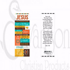 Bookmark-Names Of Jesus (Pack Of 25)