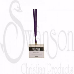 Name Badge Lanyard-Purple (Pack Of 3)