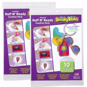 Craft Kit-Shrinky Dinks Frosted Ruff N Ready (10 P