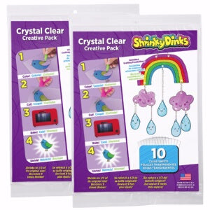 Craft Kit-Shrinky Dinks Crystal Clear (10 Pieces)