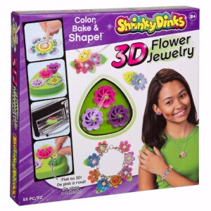 Jewelry Kit-Shrinky Dinks 3D Flower Jewelry (Ages