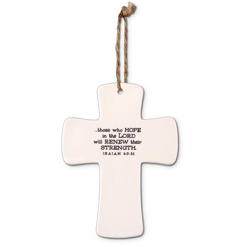 Cross-Ceramic-God's Promises-Strength (#11436)