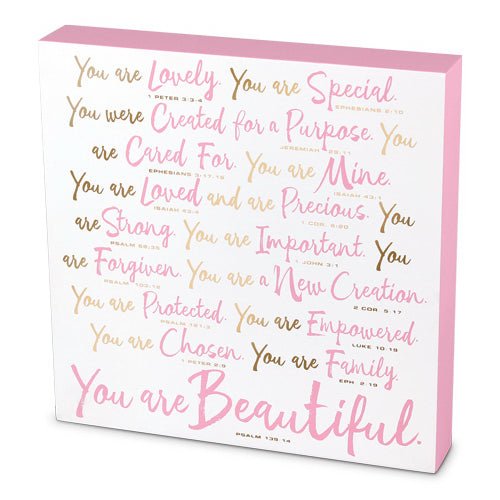 Plaque-MDF-You Are Beautiful (#40148)