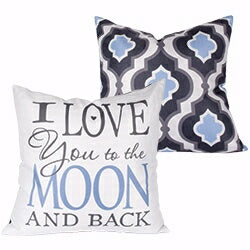 Pillow-Moon And Back (17 x 17)