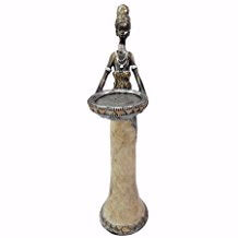 Candle Holder-Lady Carrying Basket II
