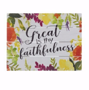 Rustic Pallet Art-Faithfulness (9 x 12)