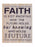 Rustic Pallet Art-Faith (16 x 20)