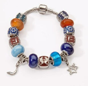 Assorted Beads w/Shofar & Jesus Star Char Bracelet