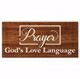 Wall Plaque-God's Language