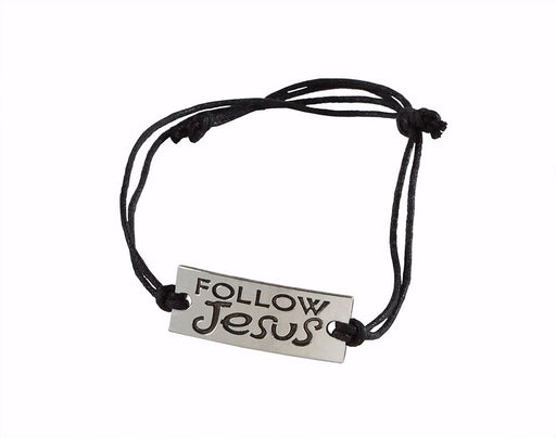 Walk With Jesus-Metal Wristband (Pack Of 10) (Pkg-10)